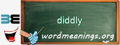 WordMeaning blackboard for diddly